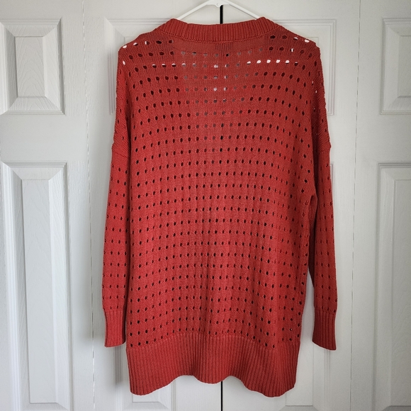 Torrid Cable Boyfriend Cardigan Sweater Baked Apple Sz 00 - Picture 12 of 13